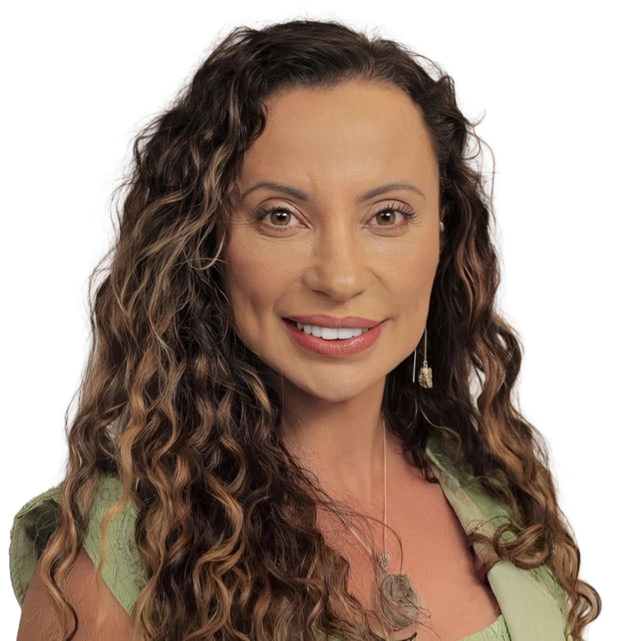 Claudia Maia em atendimento estético